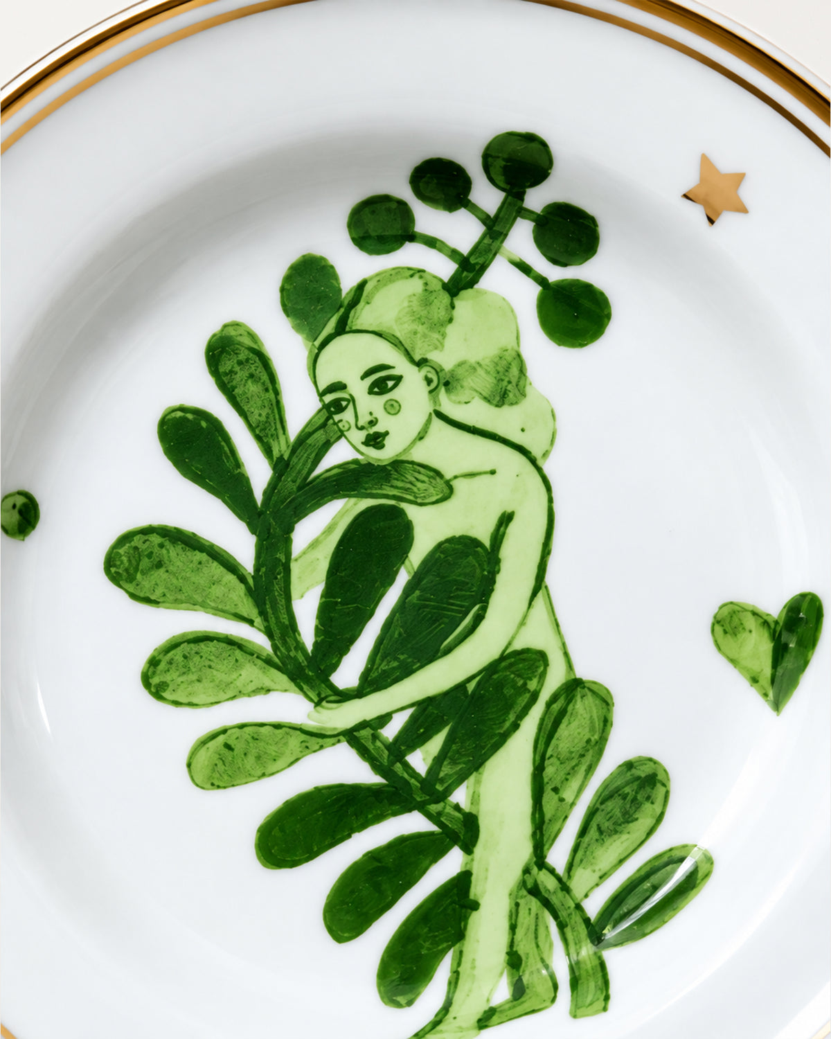 Little Plate/Woman Branch D9.5cm
