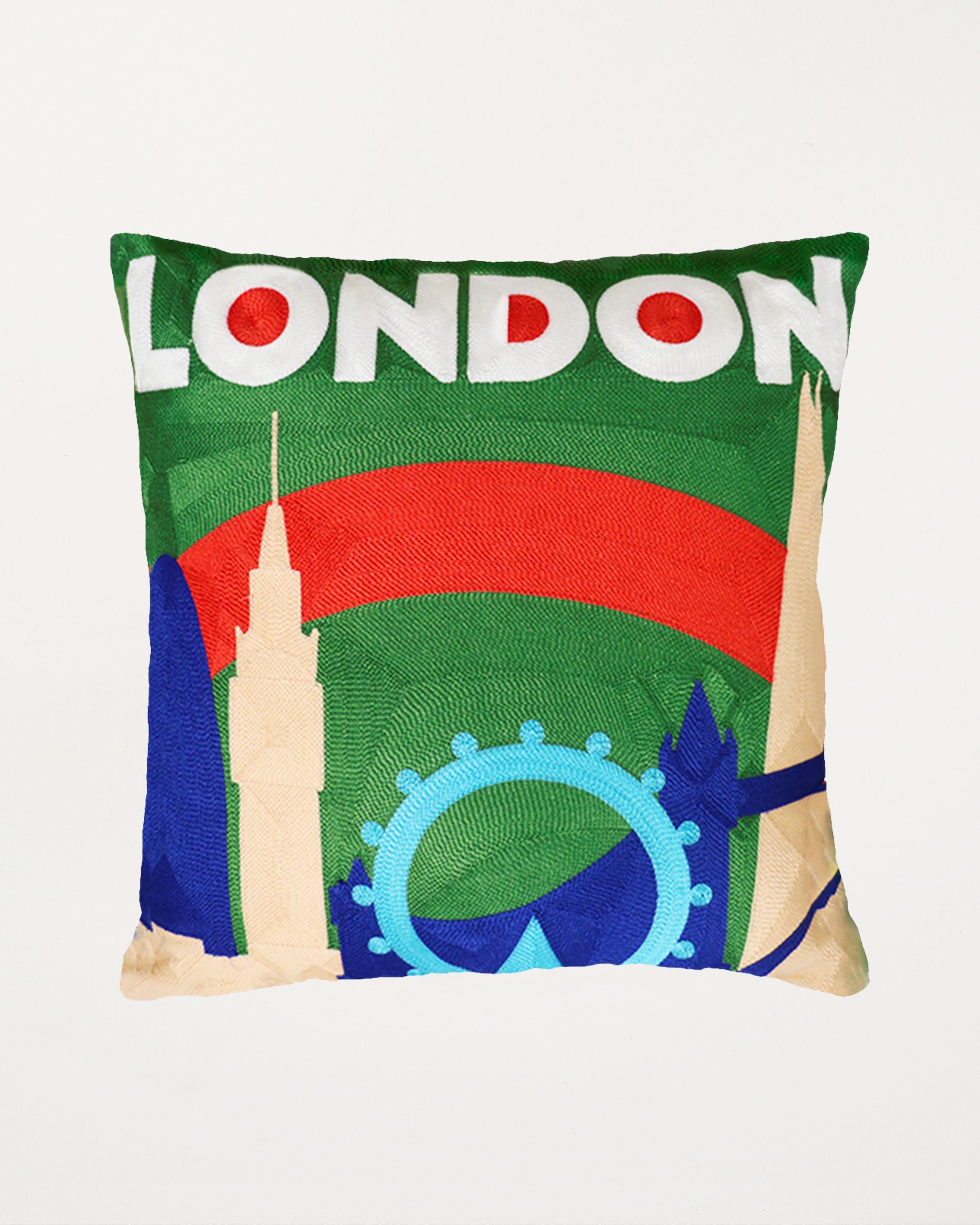 London Needlepoint Cushion