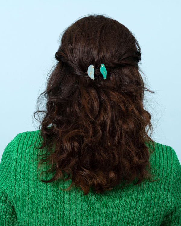 Lovebirds Hair Clip Set