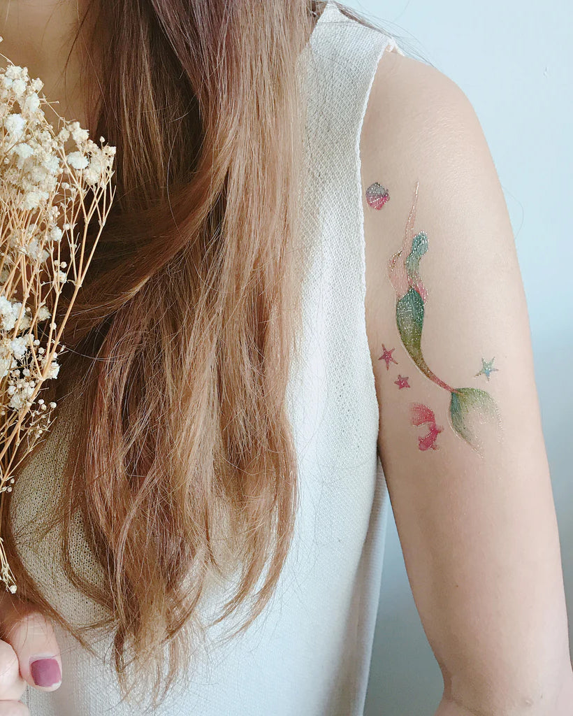 Mermaid 2 Temporary Tattoos