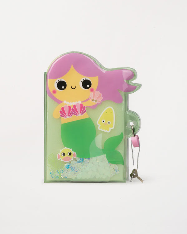 Mermaid Glitter Lock Diary