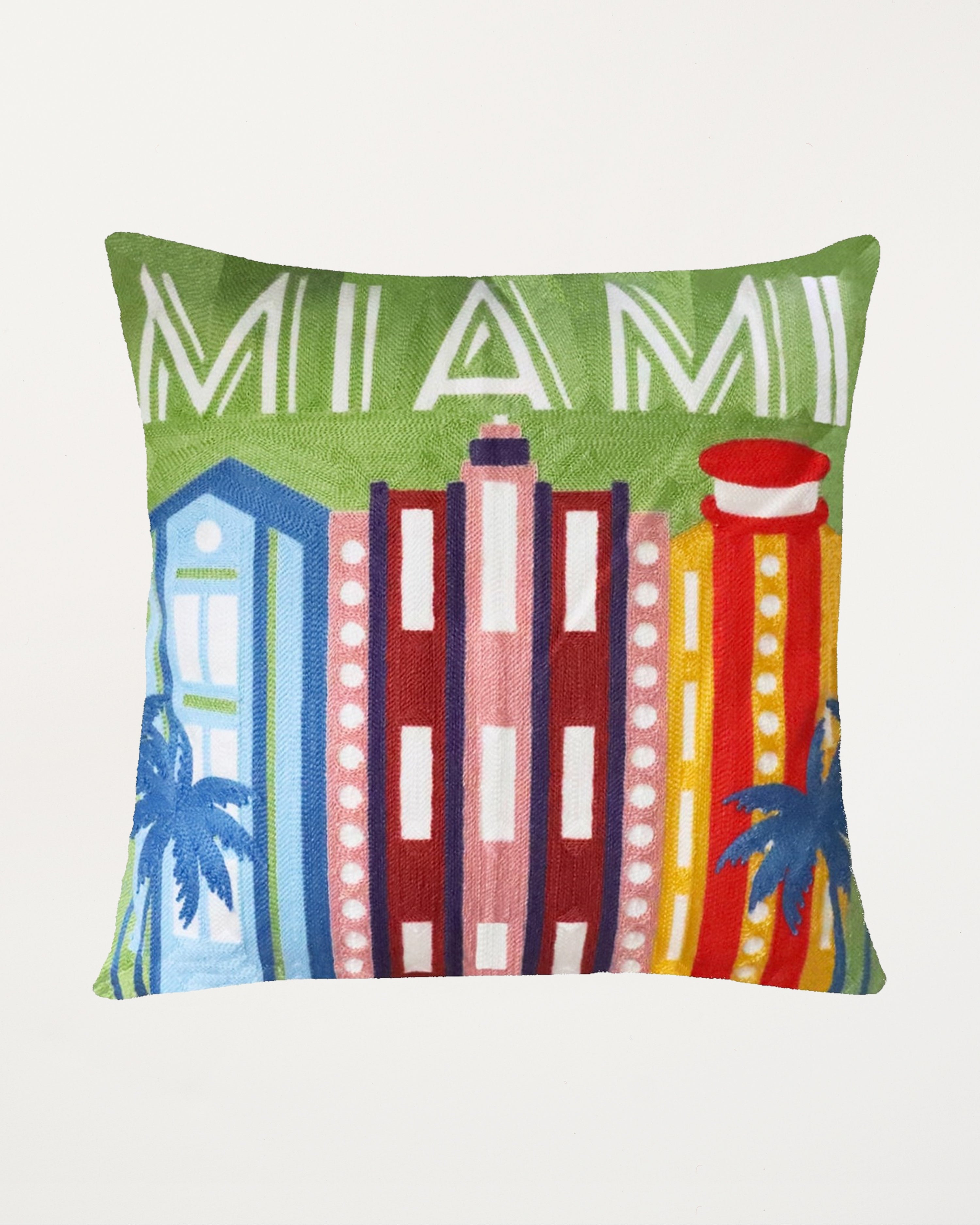 Miami Needlepoint Cushion