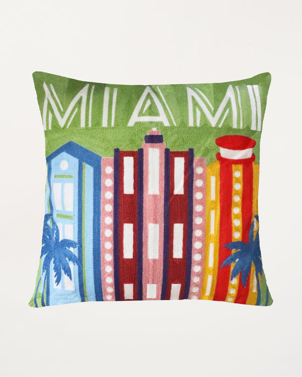 Miami Needlepoint Cushion