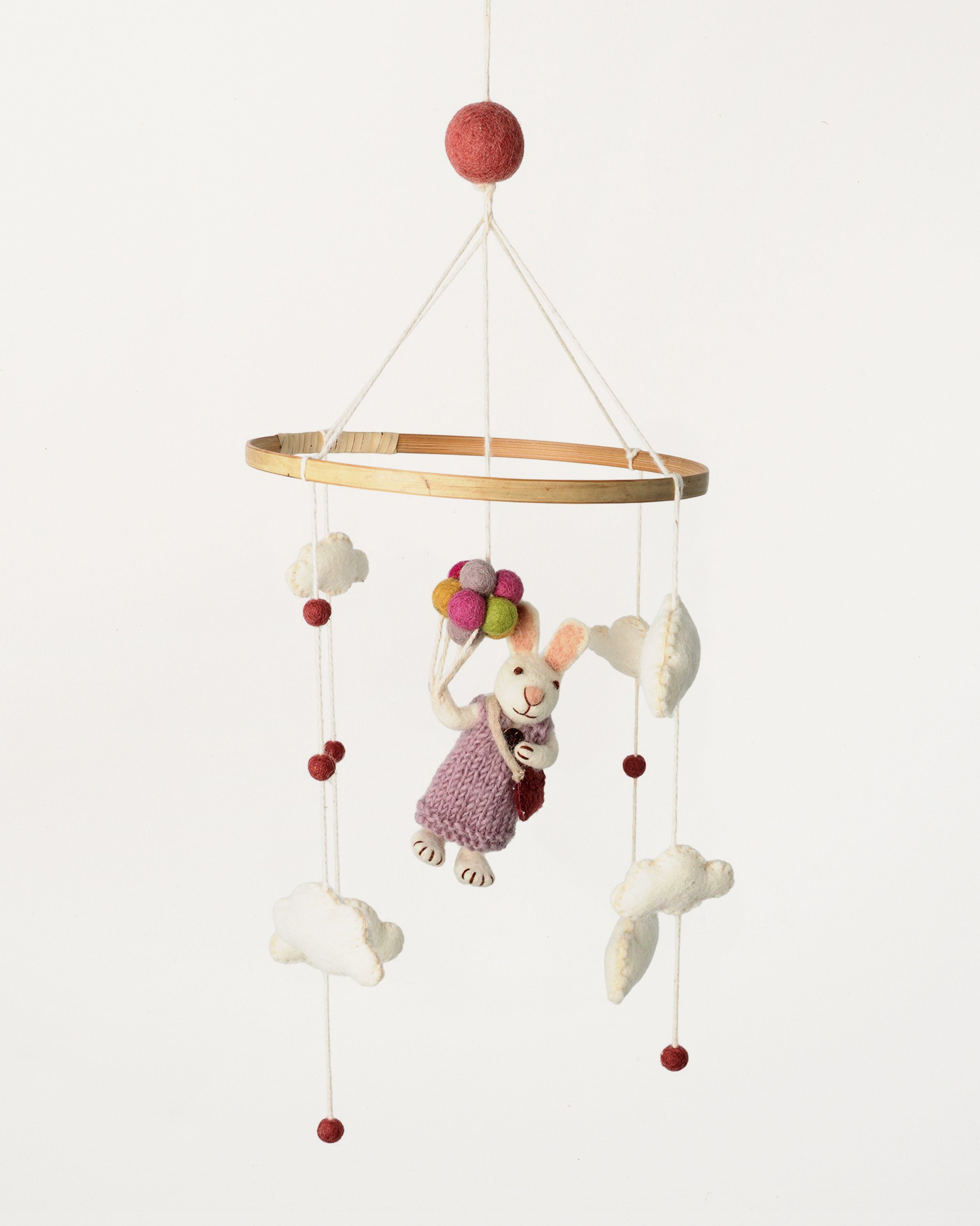 Mobile Girl Bunny with Balloons