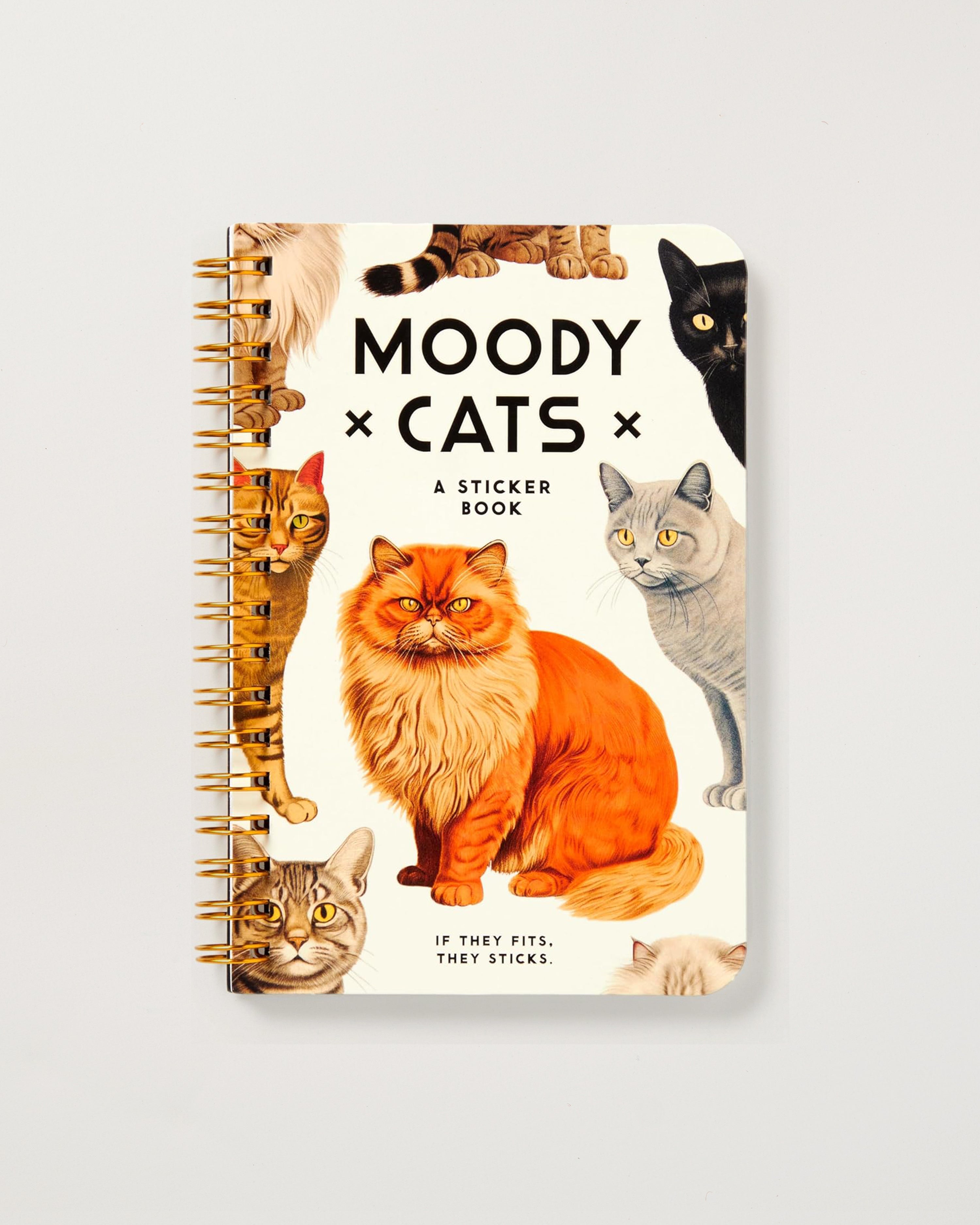 Moody Cats Sticker Book