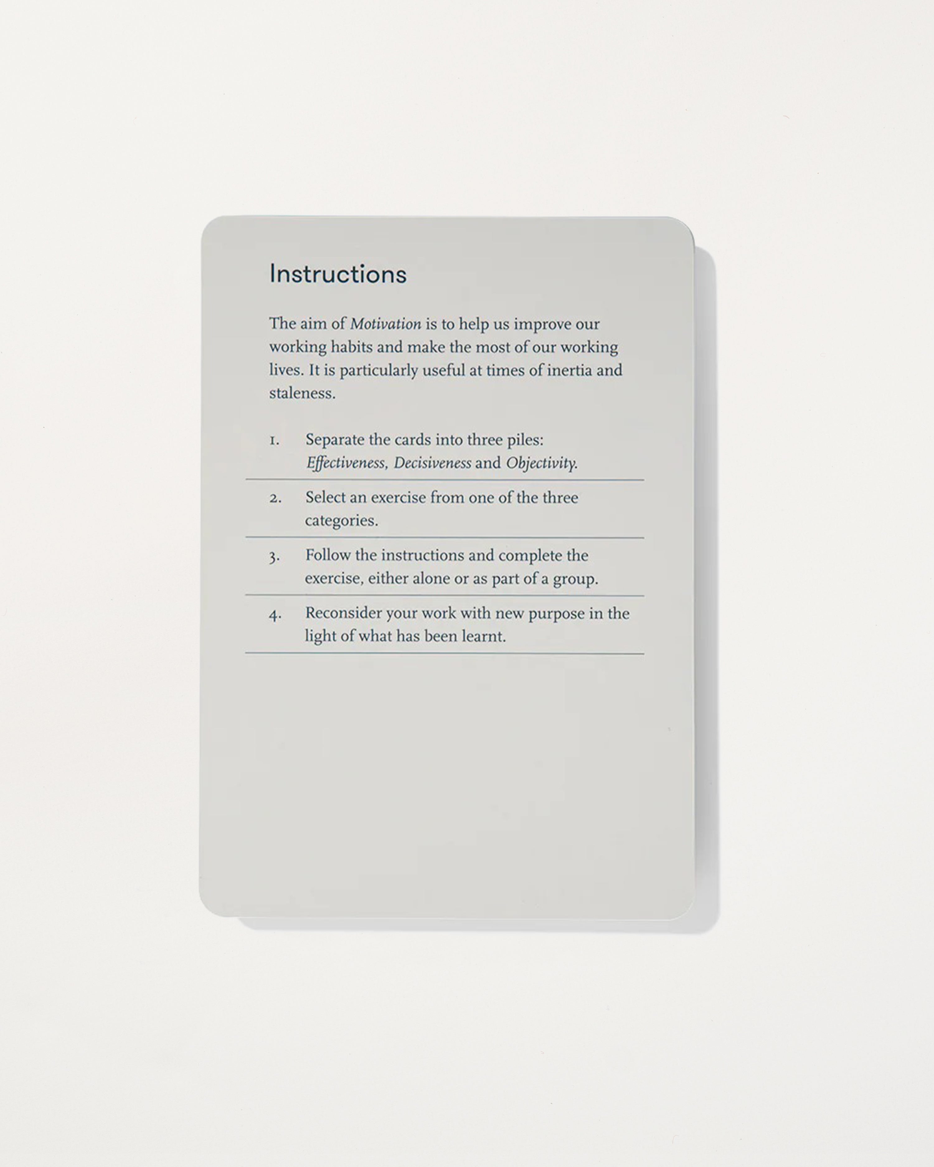 Motivation Cards