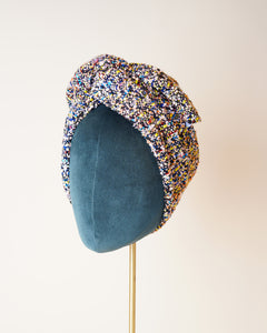 Multicolour Tweed Turban/M