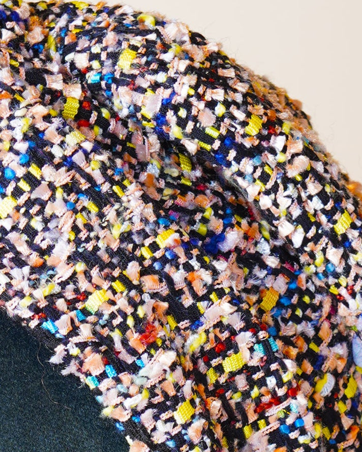 Multicolour Tweed Turban/M