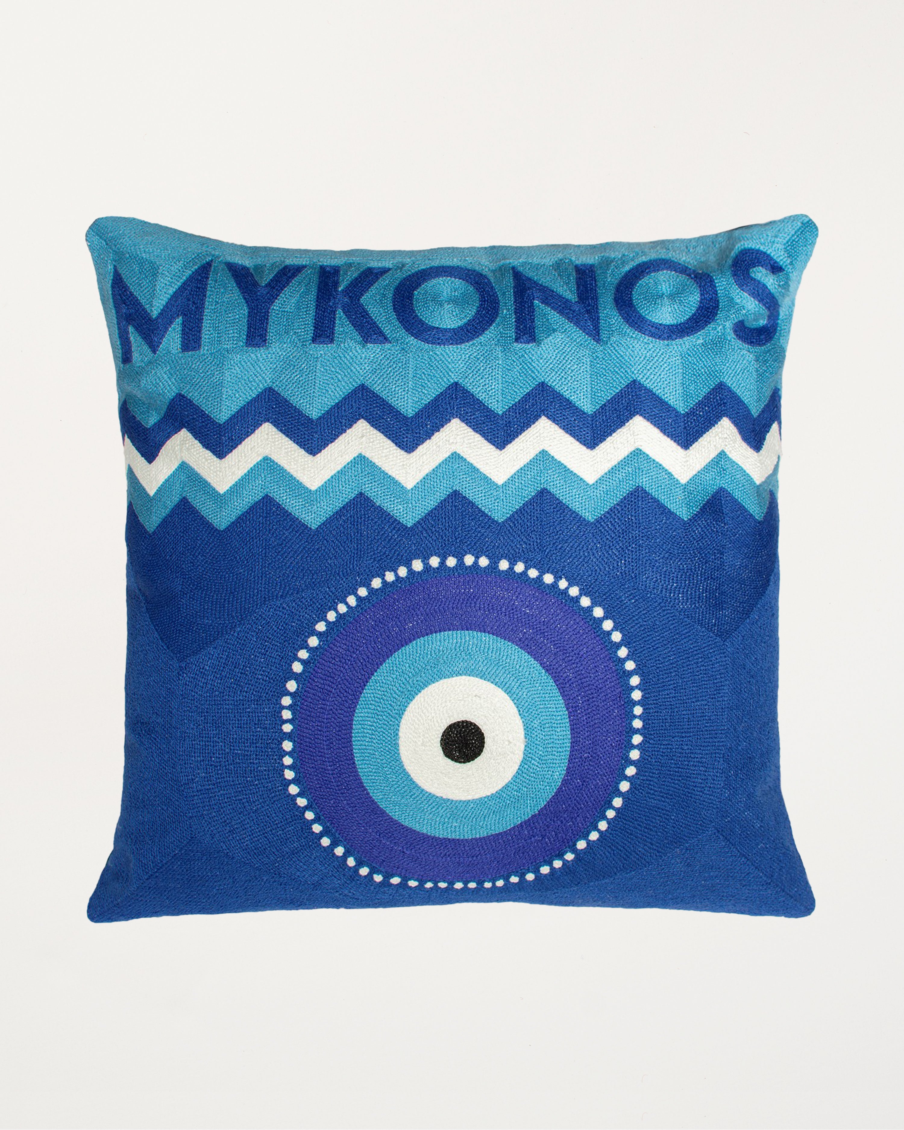 Mykonos Needlepoint Cushion