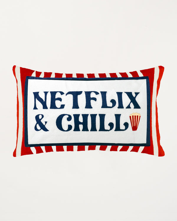 Netflix & Chill Needlepoint Cushion