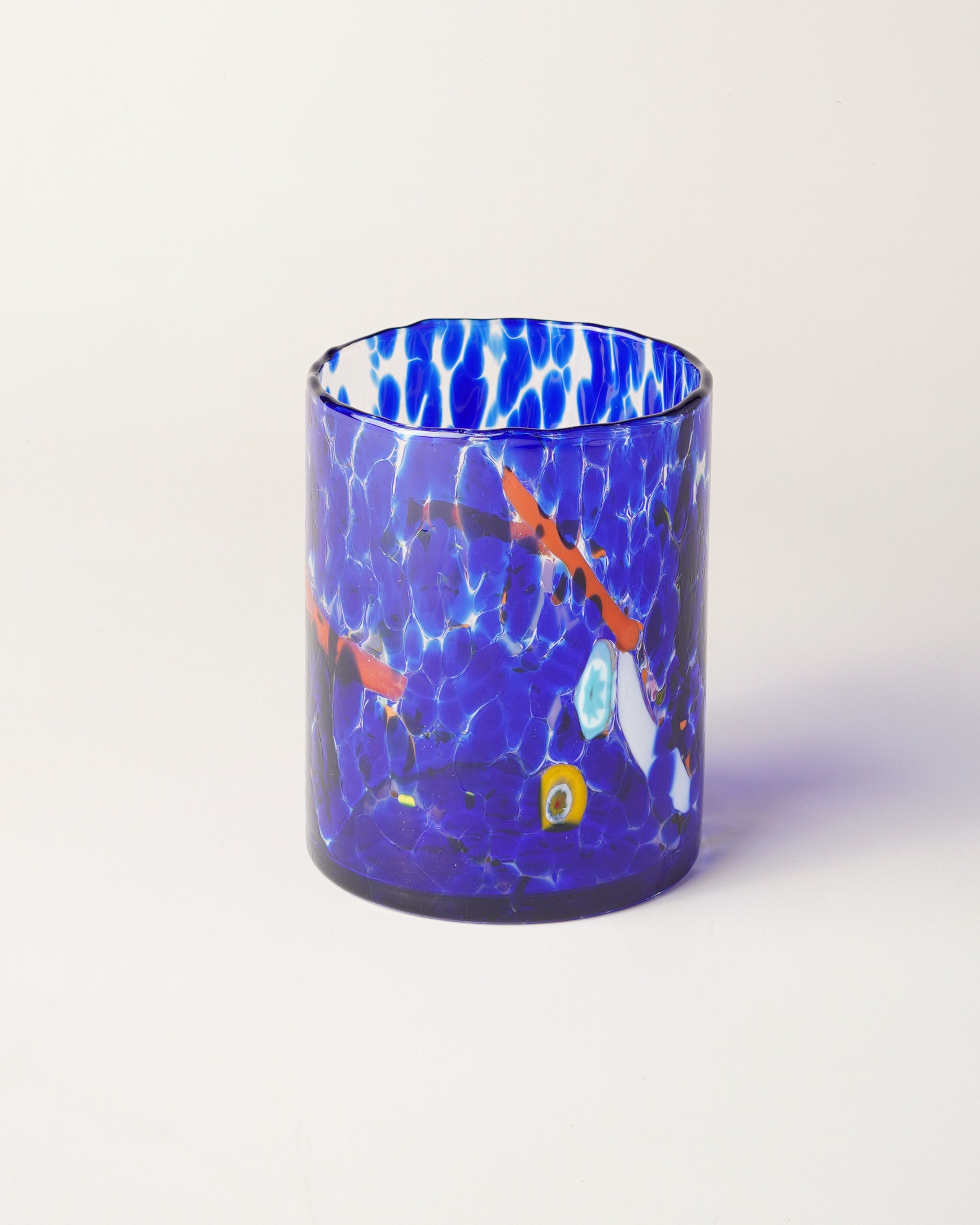 New Straight Murano Tumbler Blue