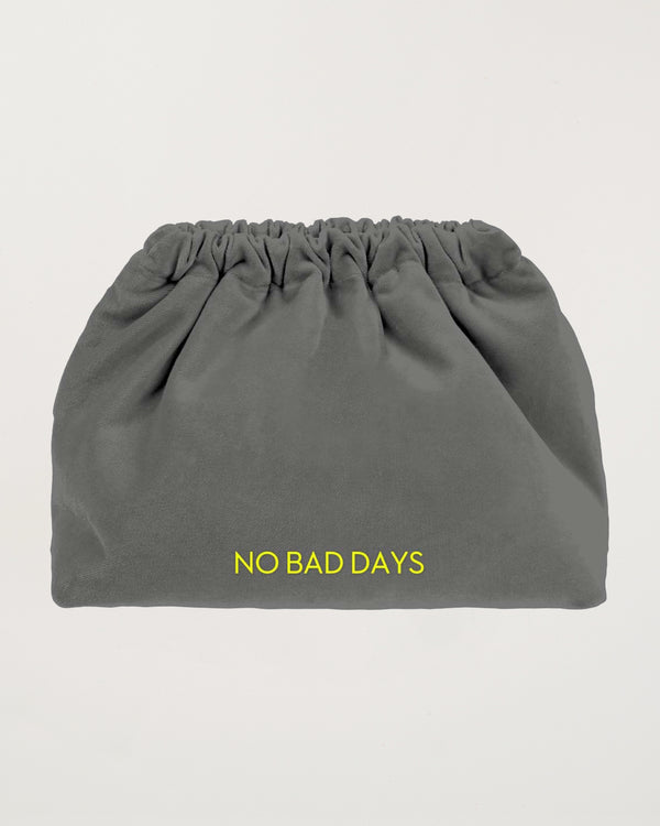 No Bad Days Velvet Clutch Bag
