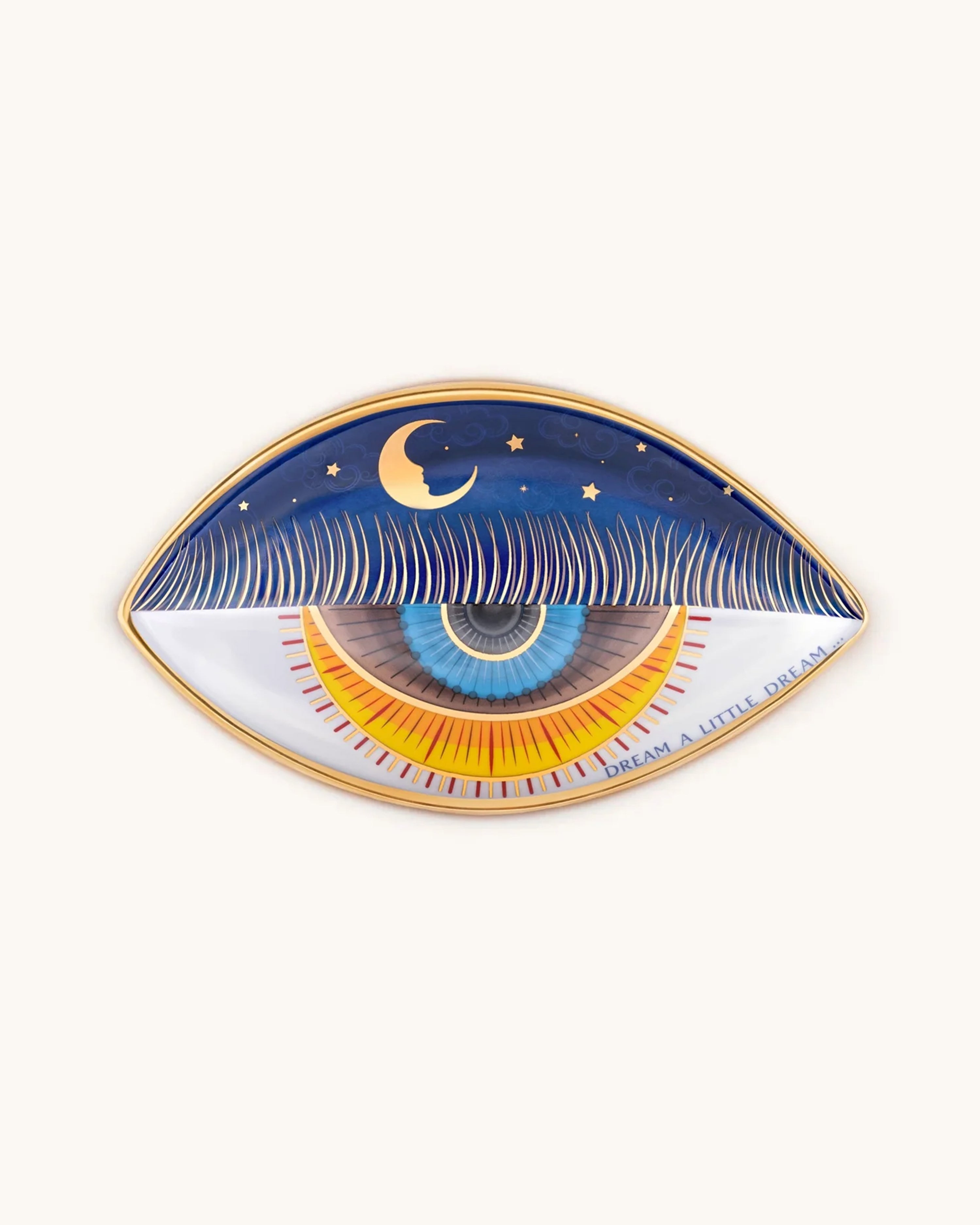 Nocturnal Peace Evil Eye Ceramic Plate