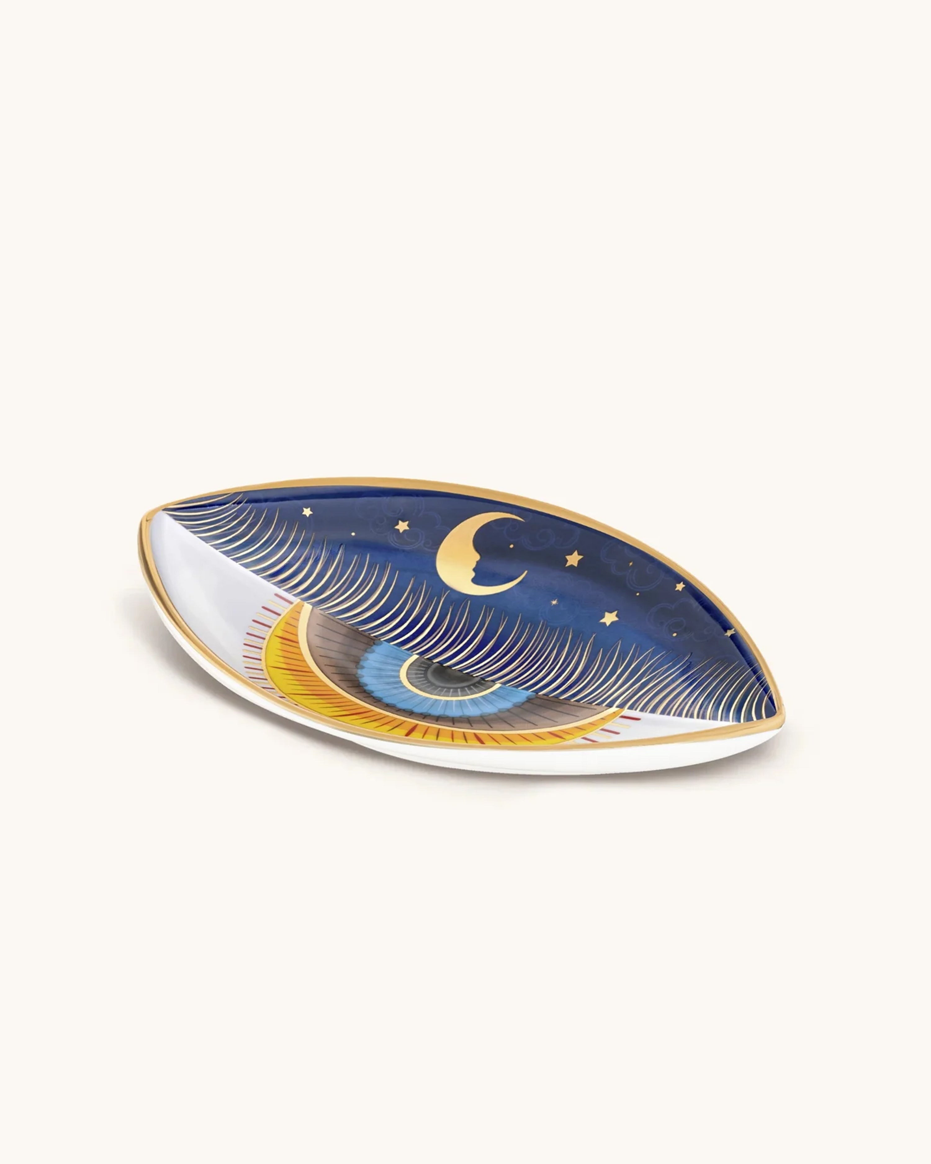 Nocturnal Peace Evil Eye Ceramic Plate