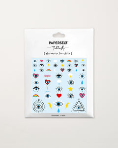 Not So Evil Eyes White Temporary Tattoos
