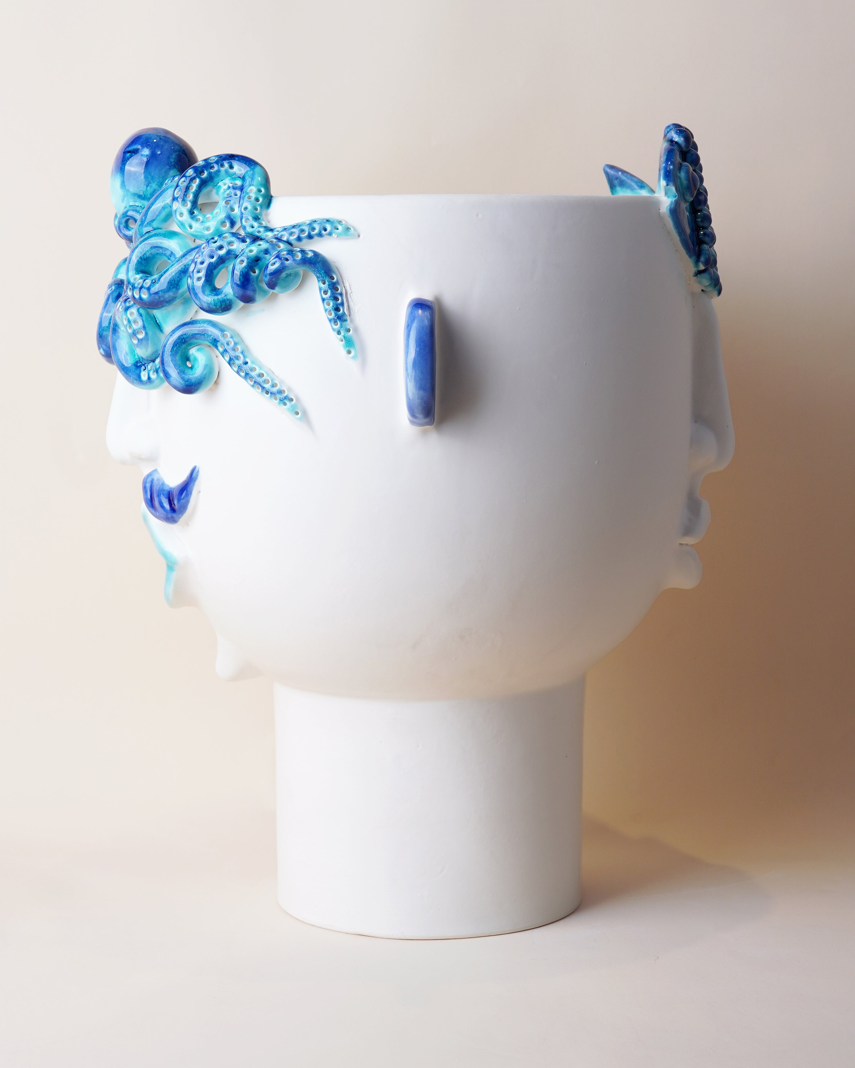 Octopus and Fish Large Vase