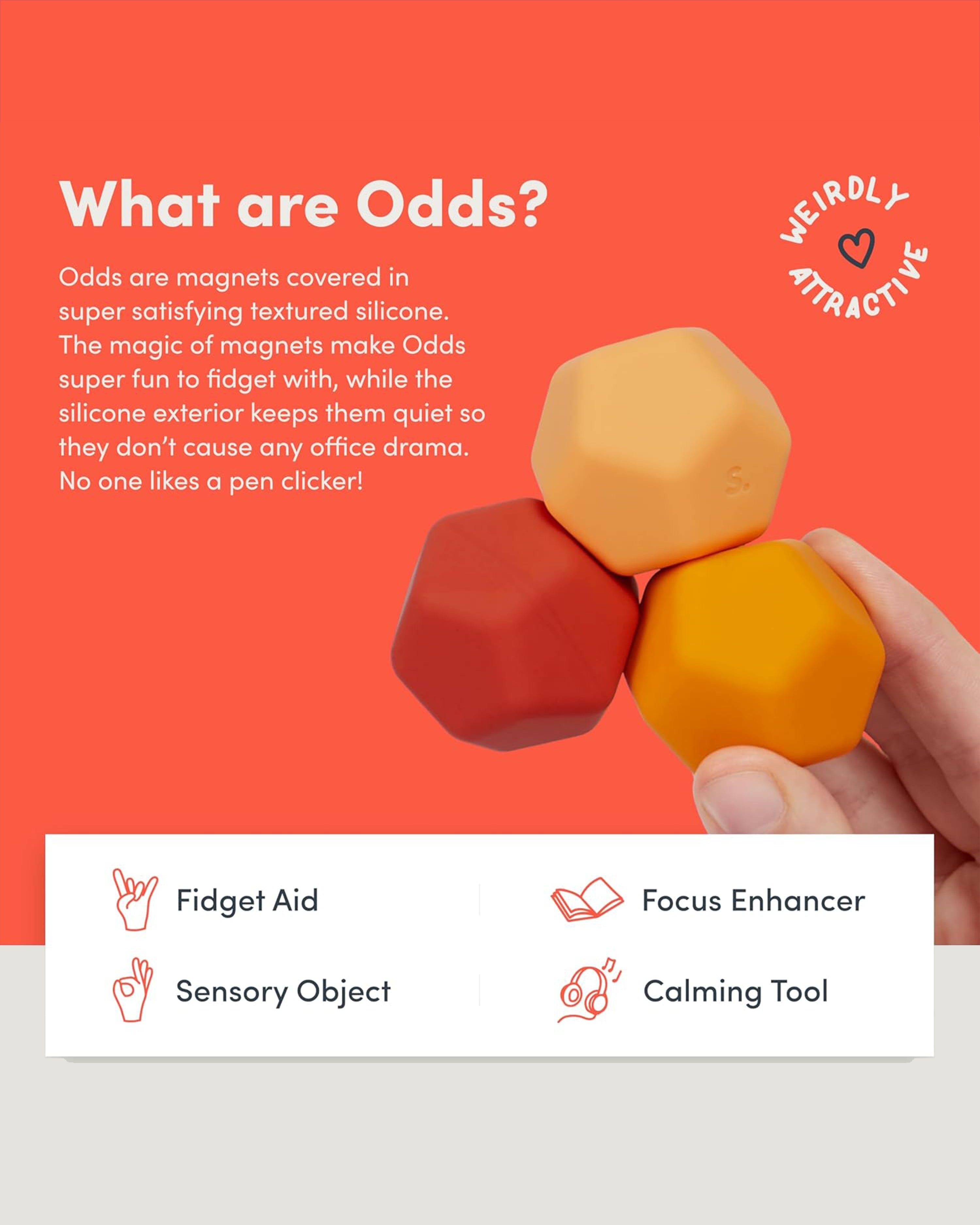 Odds Silicone Magnets Orange Planes