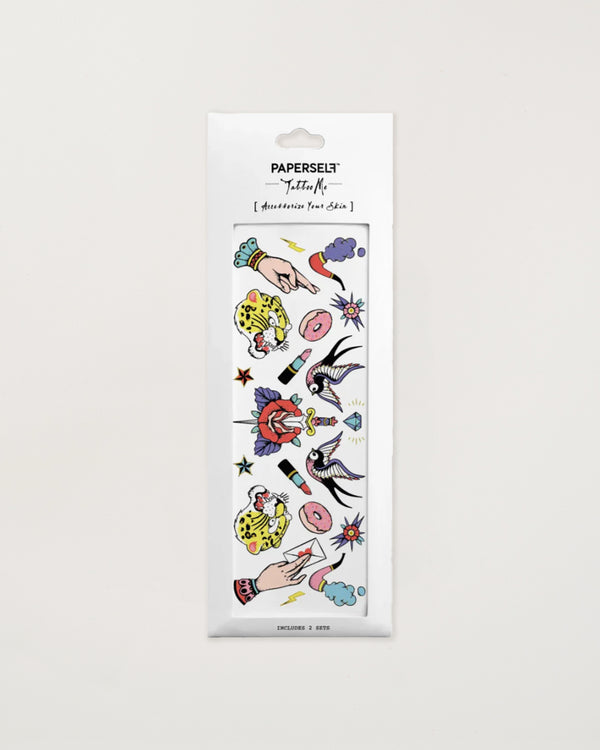 Old School Temporary Tattoos