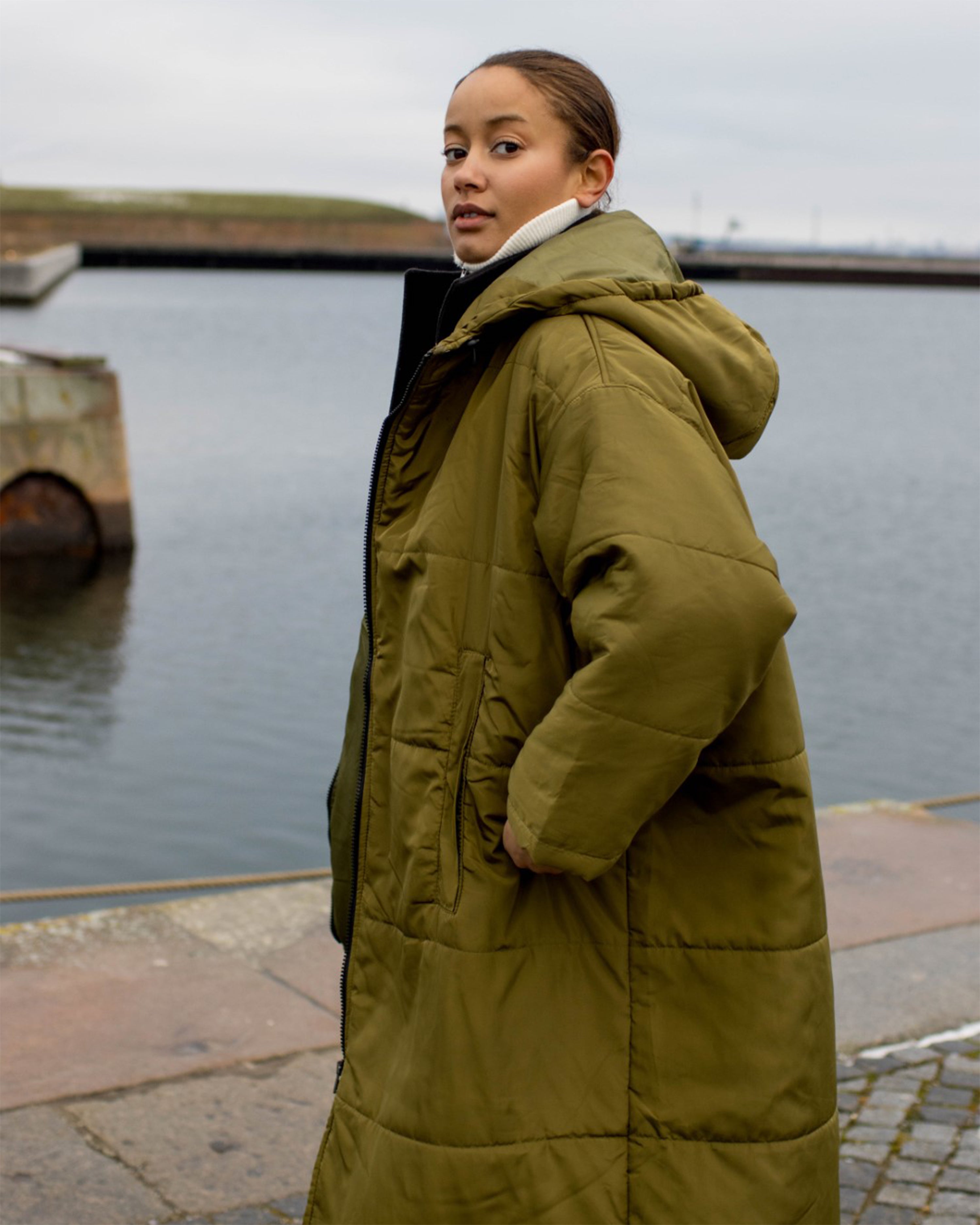 Olive Long Coat