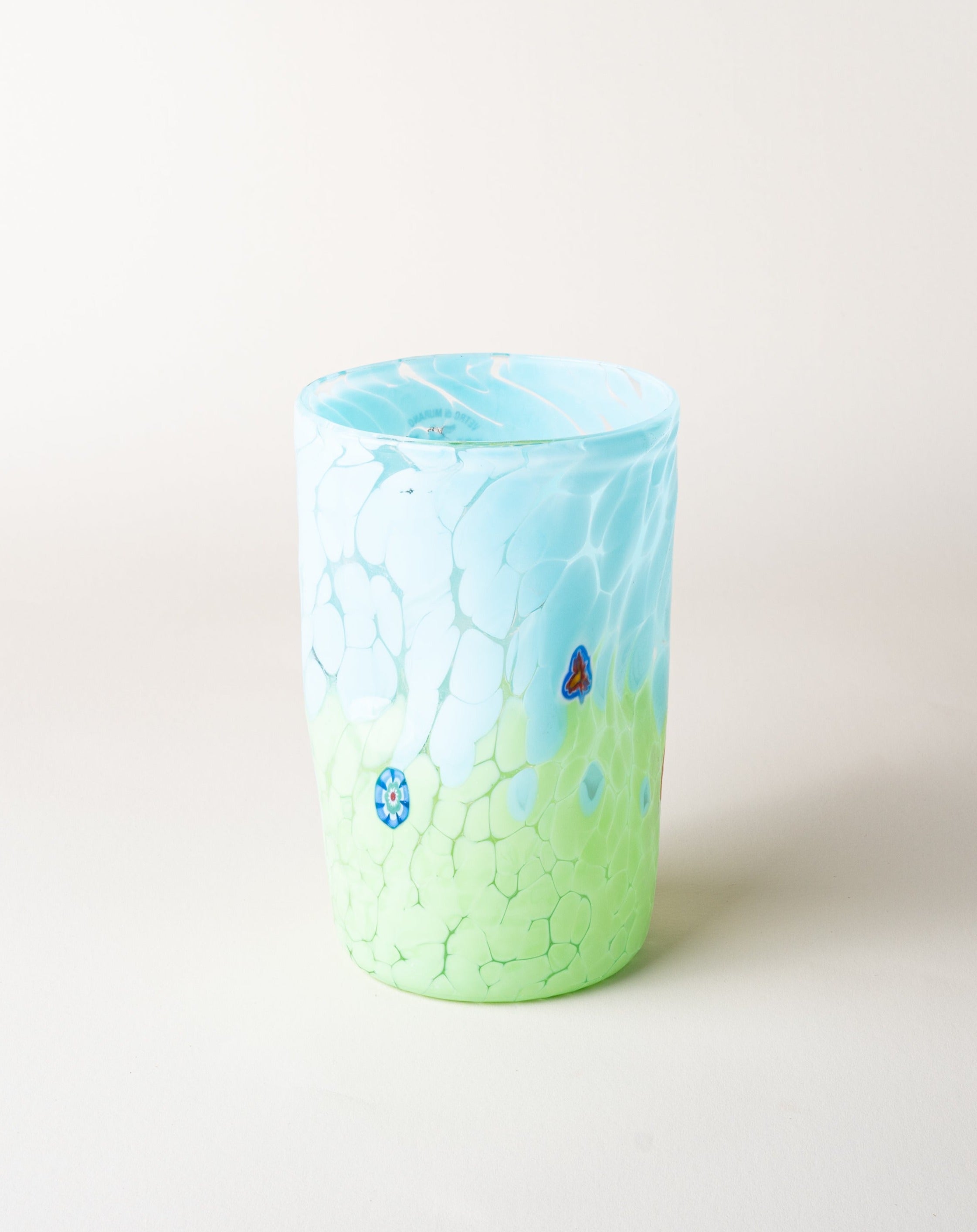 Ombre Murano Tumbler Celeste & Green