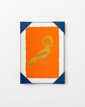 Orange Hoopoe Card Set