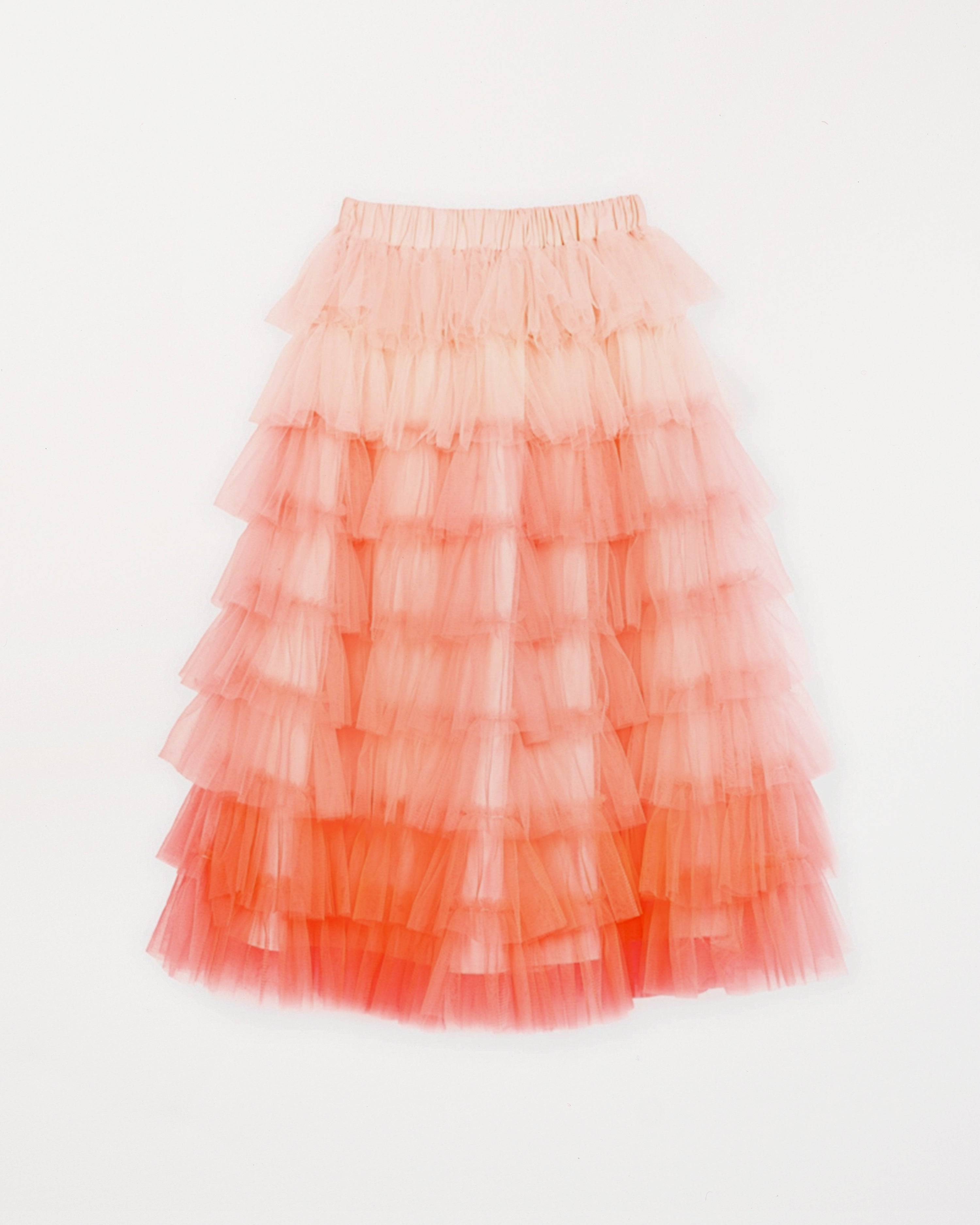 Orange Ruffled Skirt