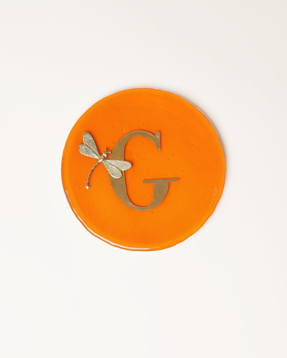 Letter Plate Dragonfly D14cm