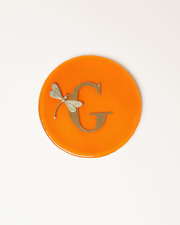 Letter Plate Dragonfly D14cm