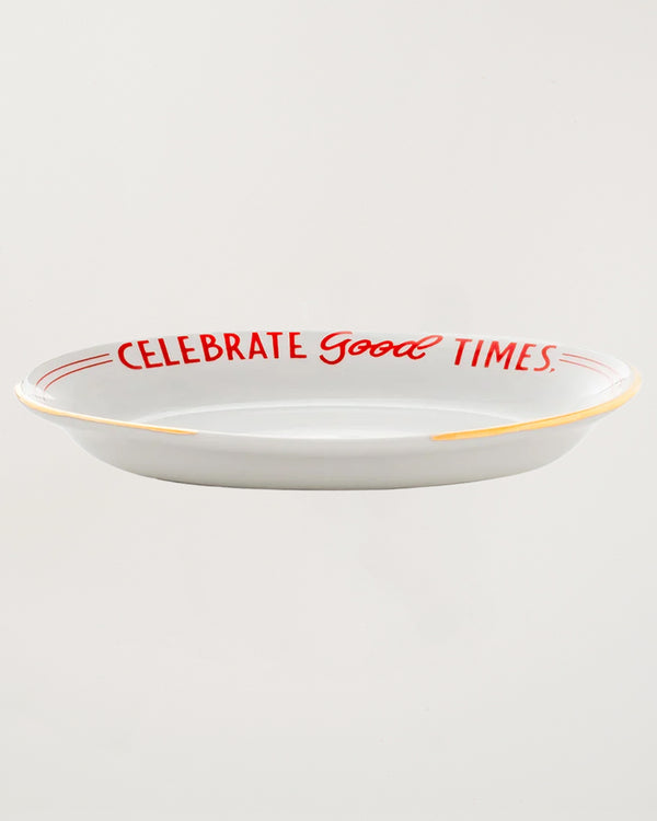 Oval Dish Celebrate Good Times