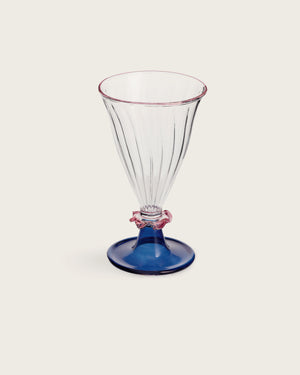 Palace Walk Handblown Wine Glass (Set of 4) Dark Blue