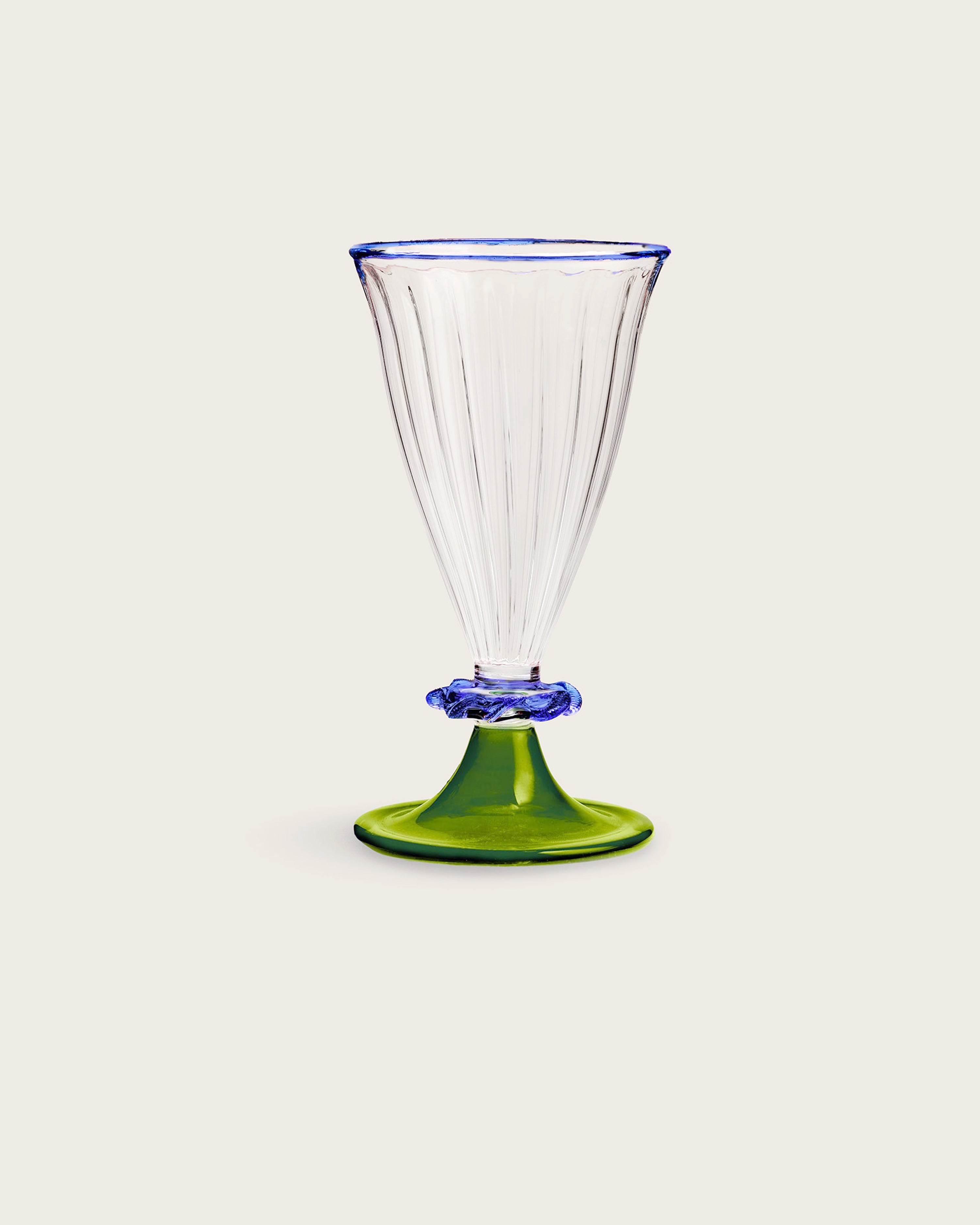 Palace Walk Handblown Wine Glass (Set of 4) Green