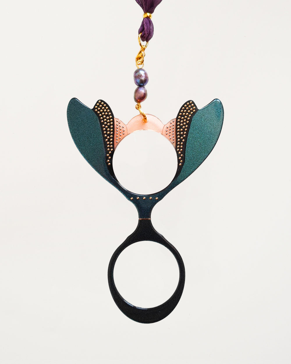 Pendant Glasses Blue Fly