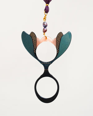 Pendant Glasses Blue Fly