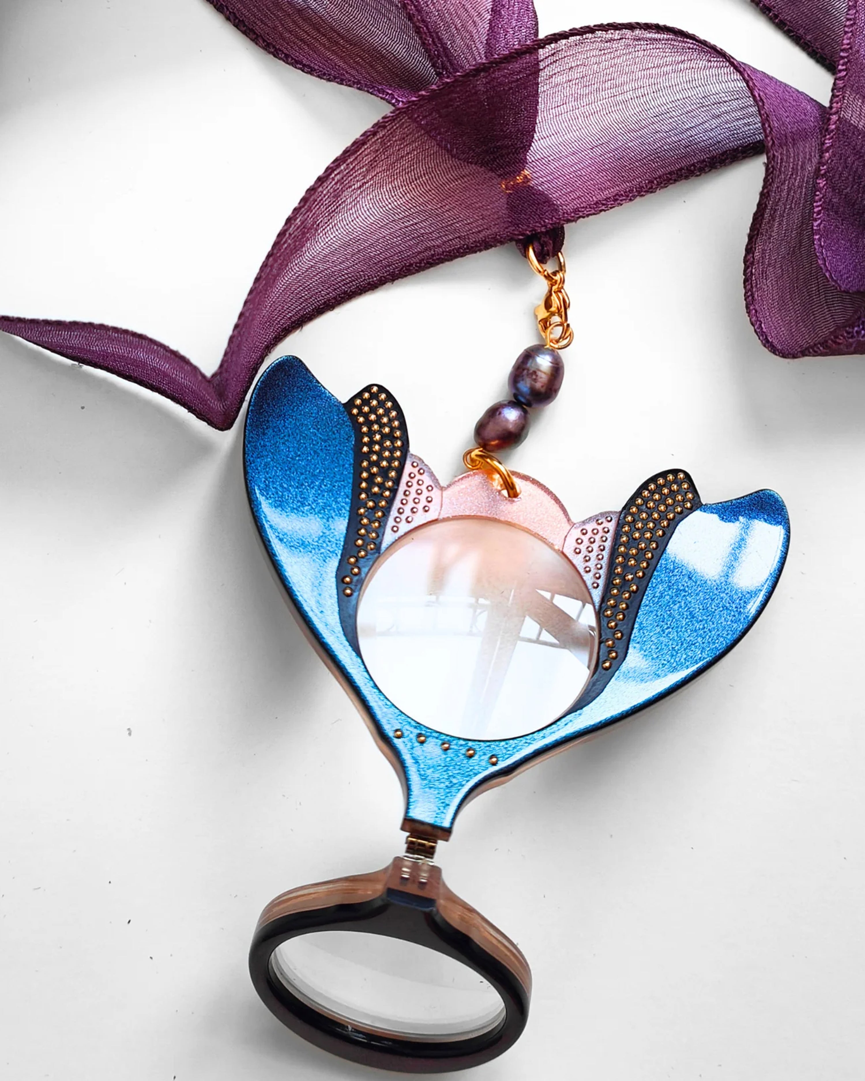 Pendant Glasses Blue Fly
