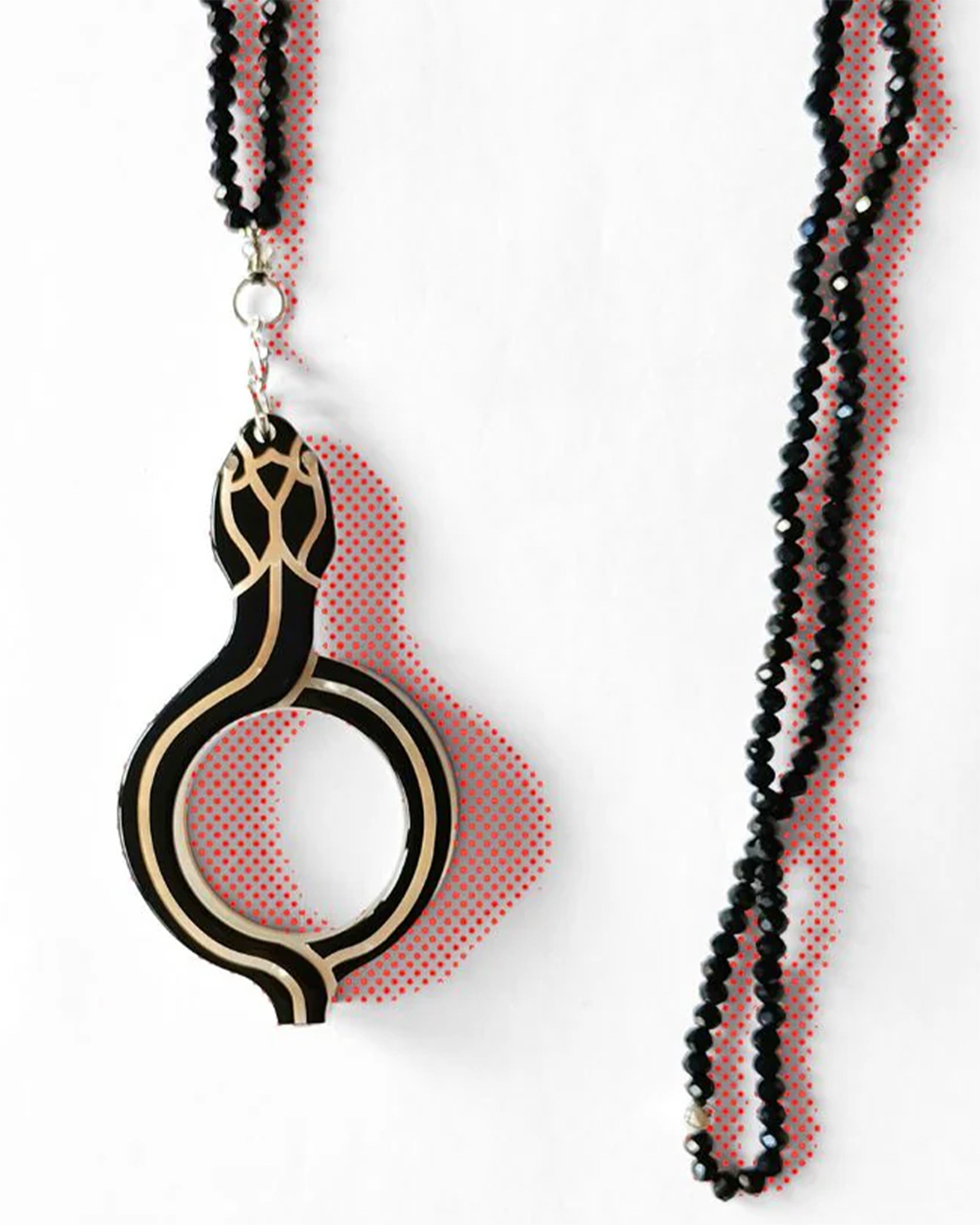 Pendant Glasses Diamond Snake