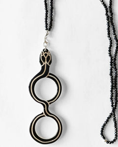 Pendant Glasses Diamond Snake