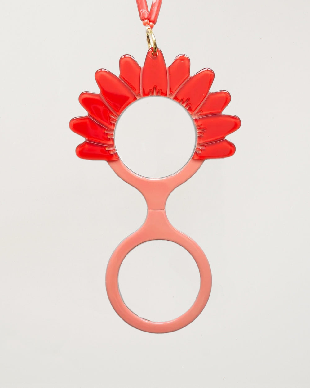 Pendant Glasses Orange Daisy