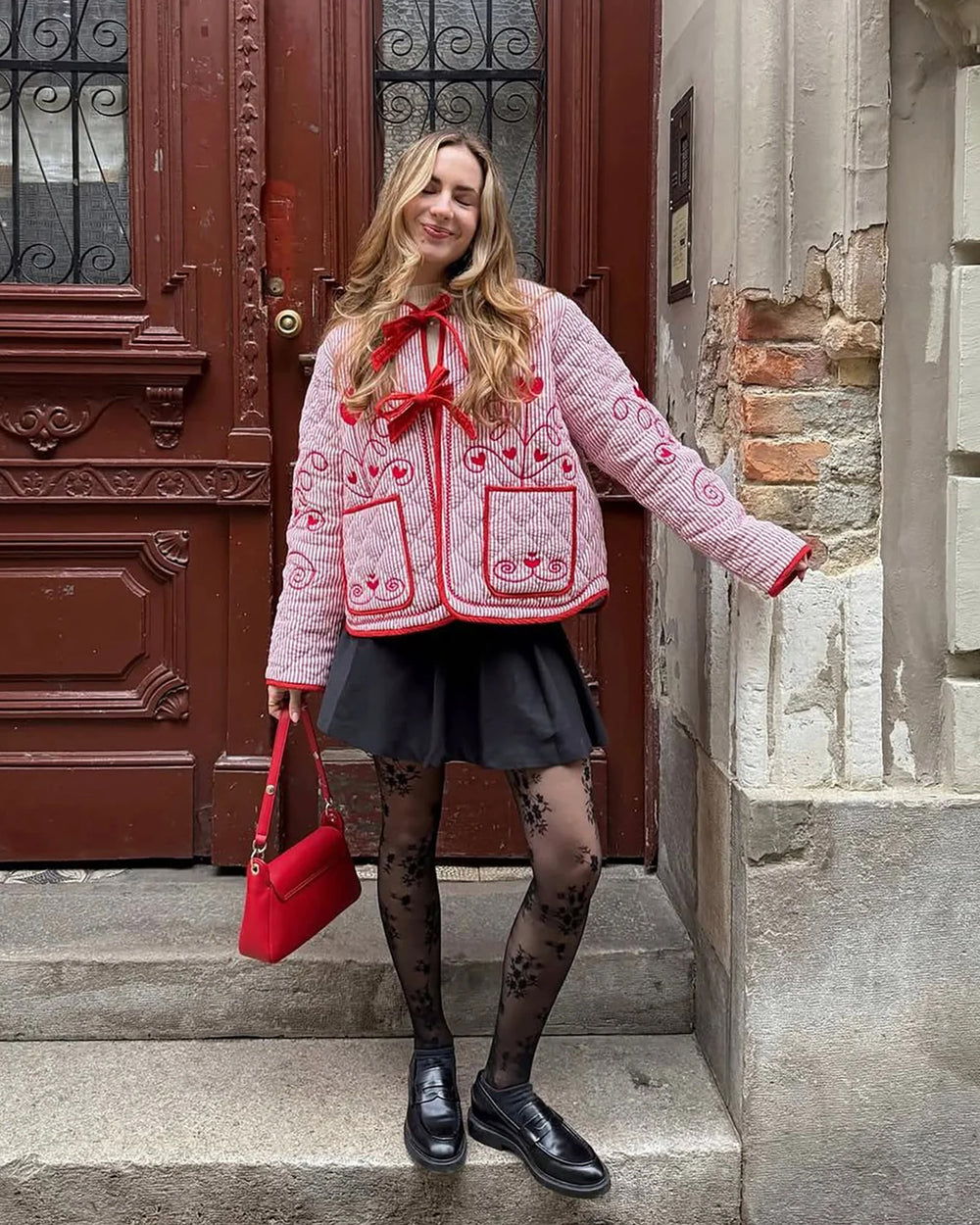 Penny Jacket Red Stripes