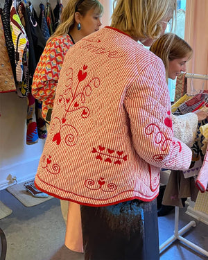 Penny Jacket Red Stripes