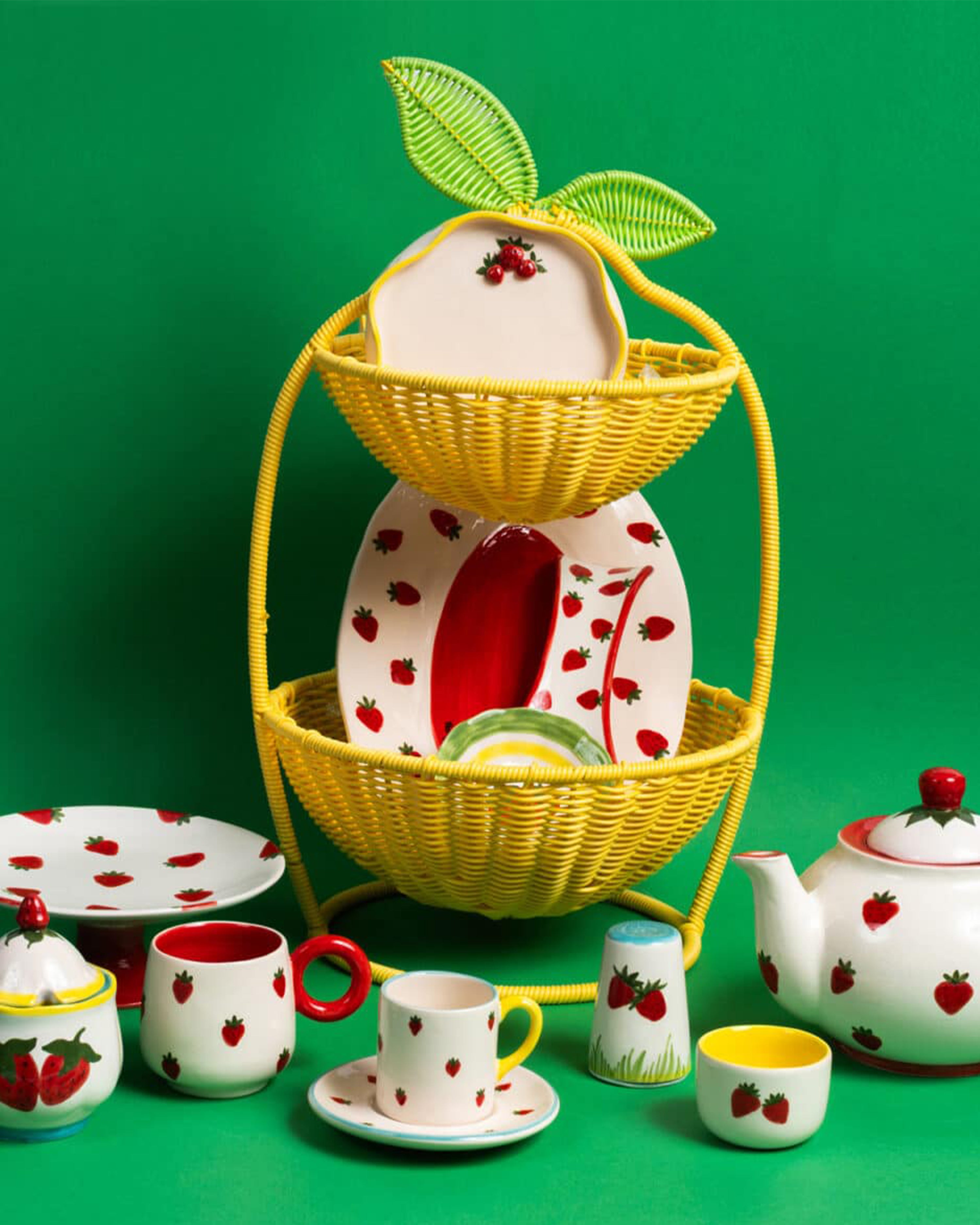 Petite Strawberry 3D Mini Plate