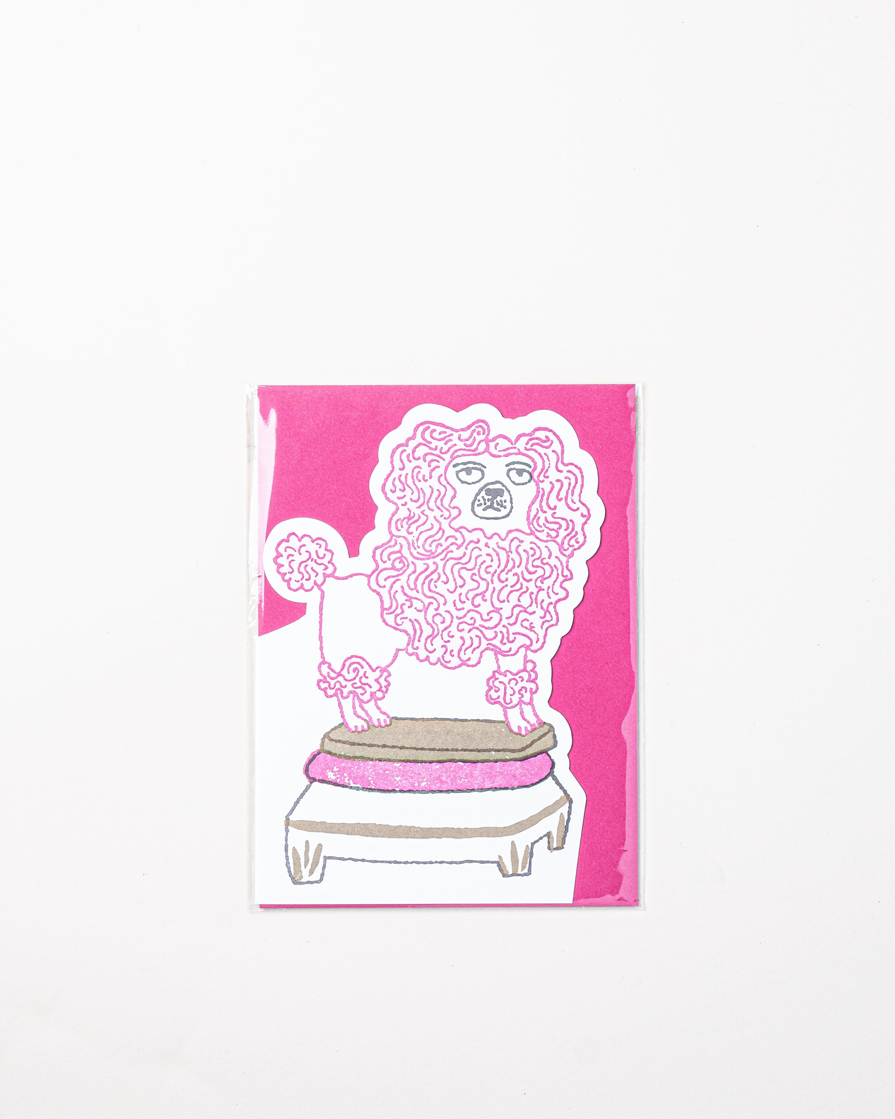 Pink Poodle Card