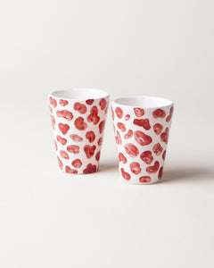 Pink Spots Set of 2 Shot Glasses