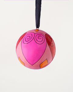 Pink & Red Hearts Bauble