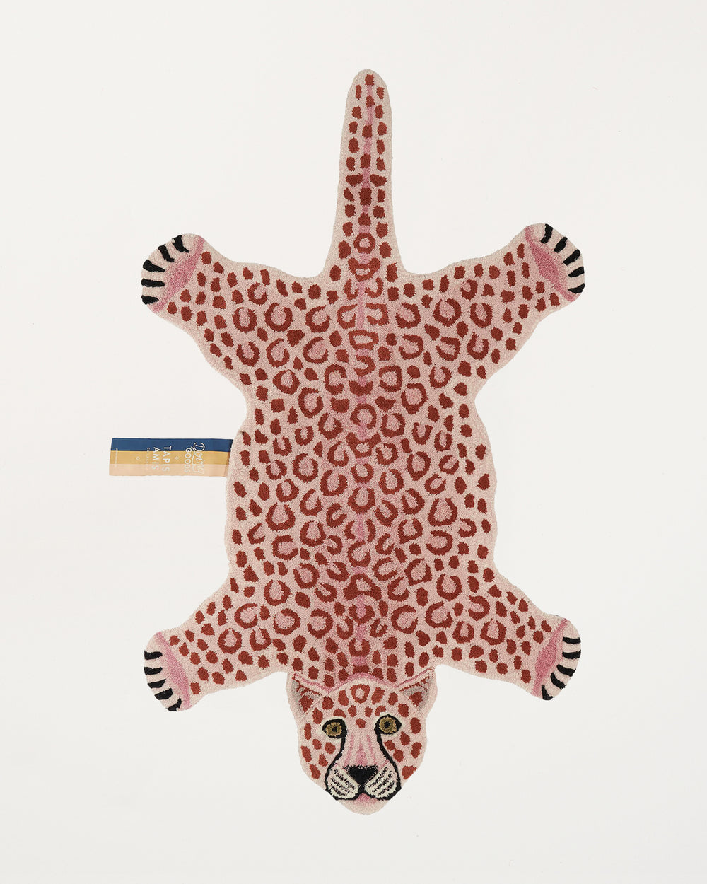 Pinky Leopard Rug Large