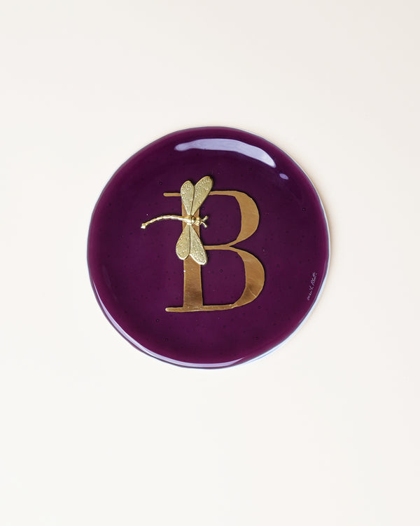 Letter Plate Dragonfly D14cm