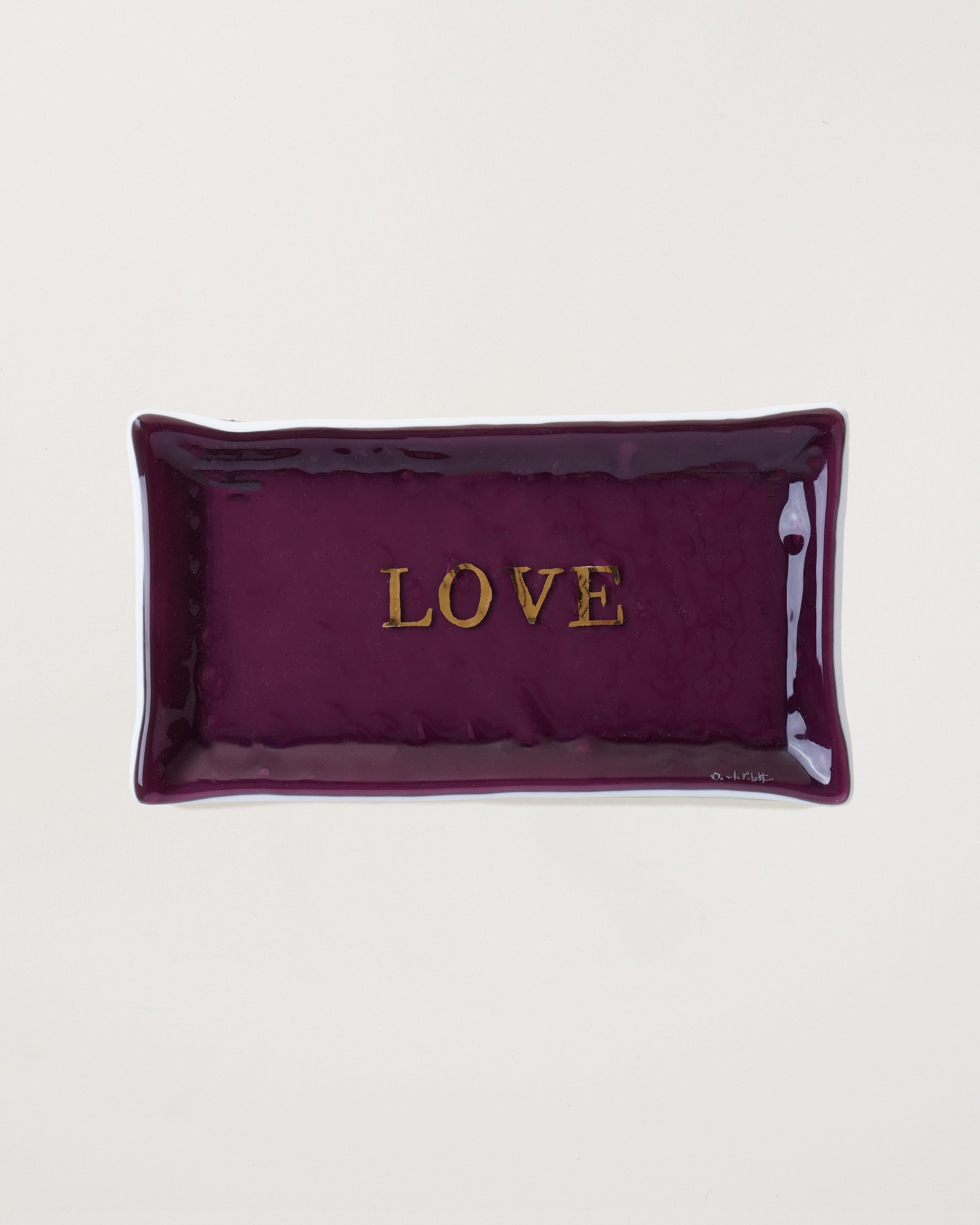Plum 'Love' Tray