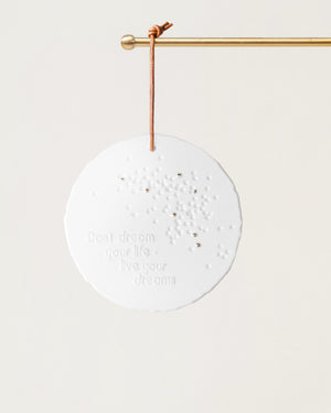 Poetry Medallion Don't Dream Your Life