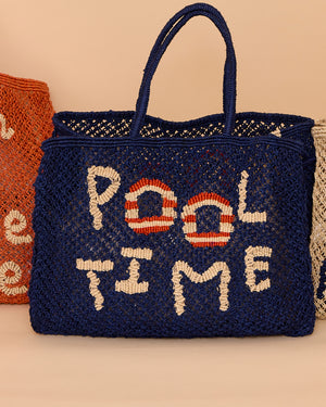 Pool Time Barry Indigo, Natural & Scarlet