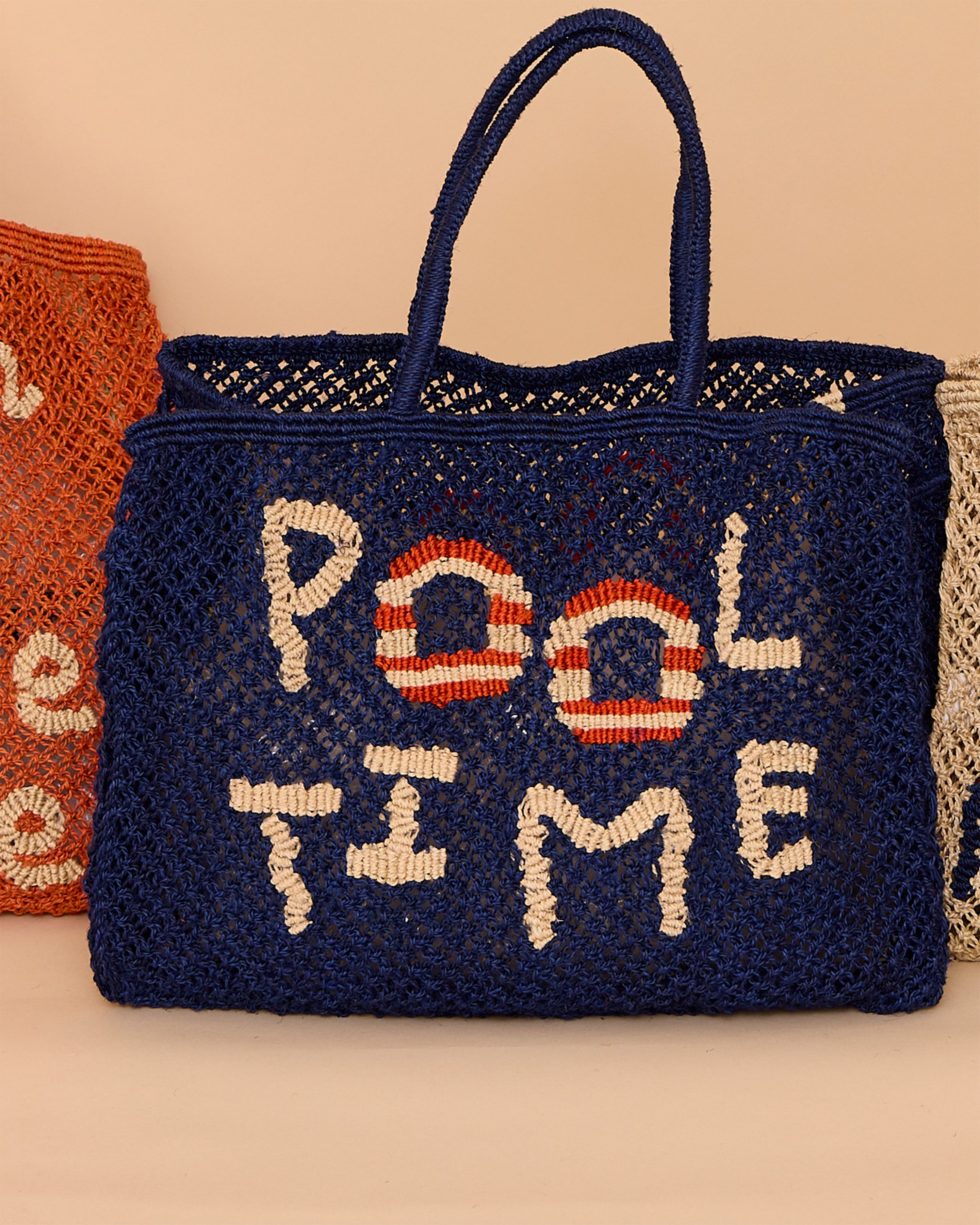 Pool Time Barry Indigo, Natural & Scarlet