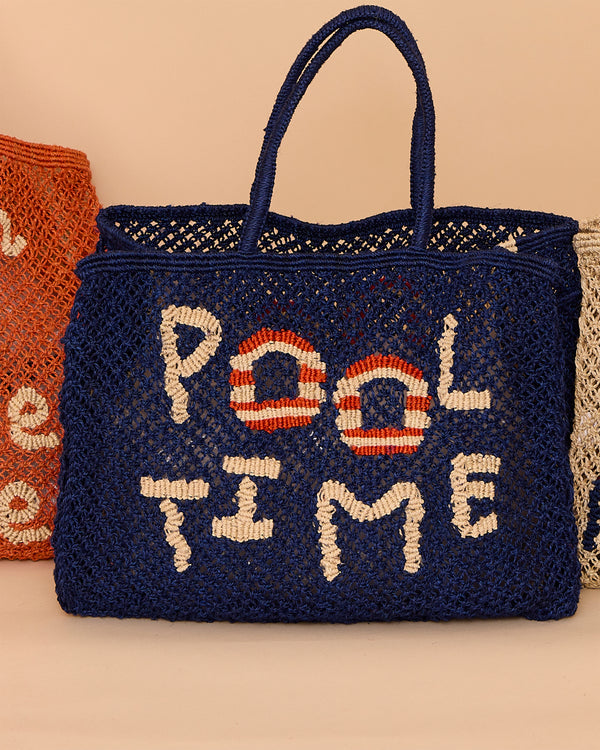 Pool Time Barry Indigo, Natural & Scarlet